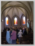 Leaving dedication service - 7.10 p.m.